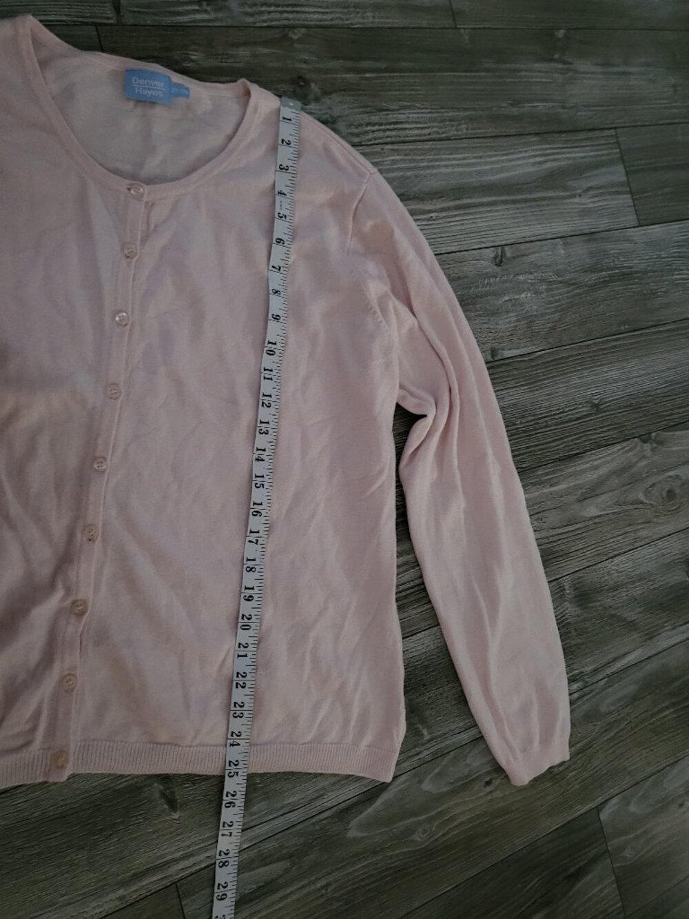 Pink Cotton Cashmere Angora Knit Cardigan Sweater 2XL - Picture 4 of 8